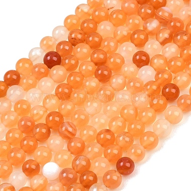 Chapelets de perles en cornaline naturelle(G-N0006-4mm-17)-2