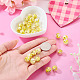 30&nbsp;pi&egrave;ces de perles de sable dor&eacute; faites &agrave; la main(LAMP-TA0002-37E)-5