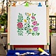 12Pcs 12 Styles PET Plastic Hollow Out Drawing Painting Stencils Templates(DIY-WH0286-039)-5