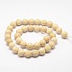 Natural Fossil Round Bead Strands(G-O151-02-6mm)-2