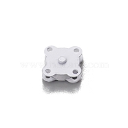 Iron Snap Fasteners, with Magnet, Raincoat Buttons, White, 18mm(PW-WGE5EE7-02)