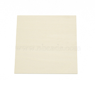 Basswood Composite Board, Craft Supplies Unfinished Wood, Square, Cornsilk, 15x15x0.2cm(WOOD-WH0121-15)