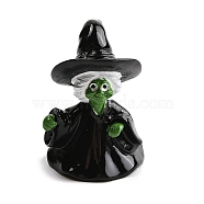 Halloween Resin Figurine Statues for Home Office Desktop Decoration, Witch, 42x28x34mm(DJEW-M017-04A)