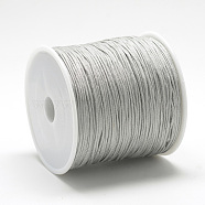 Nylon Thread, Chinese Knotting Cord, Light Grey, 1.5mm, about 142.16 yards(130m)/roll(NWIR-Q009B-484)