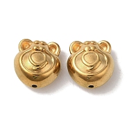 Ion Plating(IP) 304 Stainless Steel Beads, Bear, Golden, 13x12.5x8mm, Hole: 1mm(STAS-K285-26G)