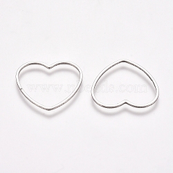 Stainless Steel Linking Rings, for Jewelry Making, Heart, Stainless Steel Color, 17.5x19.5x0.8mm, Inner Diameter: 14x18mm(STAS-TAC0002-26B)