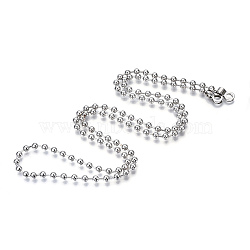 Iron Round Ball Chains with Bead Tips, for Replacement Deck Fill, Platinum, 1050x6mm, Hole: 6mm(MAK-N034-006B-P)