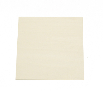 Basswood Composite Board, Craft Supplies Unfinished Wood, Square, Cornsilk, 15x15x0.2cm