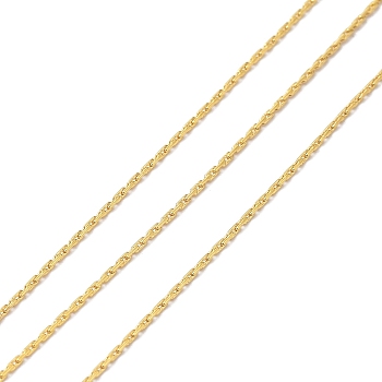 Brass Coreana Chains, Soldered, Real 14K Gold Filled, Link: 1.5x0.6x0.6mm