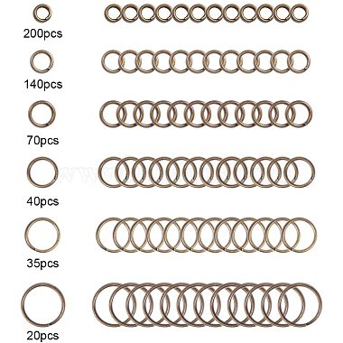 Латунные разрезные кольца и латунное кольцо помощник(KK-PH0034-52AB)-4