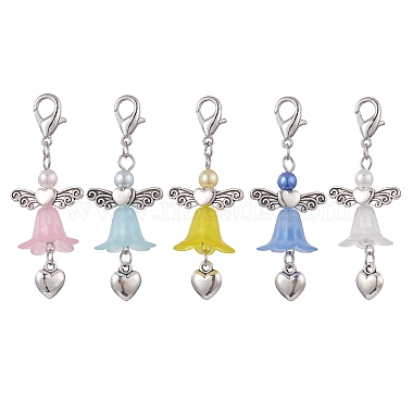 Mixed Color Angel & Fairy Acrylic Pendant Decorations