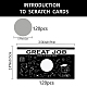 CRASPIRE 120 Sheets Rectangle Coated Scratch Off Film Reward Cards(DIY-CP0006-93C)-2