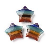 7 Chakra Natural Gemstone Home Display Decorations, Star, 29.5~30x30~30.5x9~10.5mm(G-A207-09)