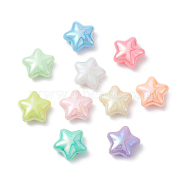 UV Plating Acrylic Beads, Iridescent, Star, Mixed Color, 19x20.5x9mm, Hole: 2mm(PACR-R249-05)