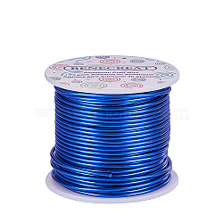 Round Aluminum Wire, Blue, 12 Gauge, 2mm, about 98.42 Feet(30m)/roll(AW-BC0001-2mm-01)
