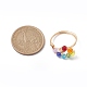 Colorful Glass Teardrop Finger Ring(RJEW-JR00653)-3