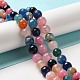 Dyed Natural Multi-Color Agate Beads Strands(G-R177-10mm-07)-3