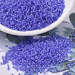 MIYUKI Delica Beads, Cylinder, Japanese Seed Beads, 11/0, (DB2388) Inside Dyed Lavender, 1.3x1.6mm, Hole: 0.8mm, about 2000pcs/bottle, 10g/bottle(SEED-JP0008-DB2388)