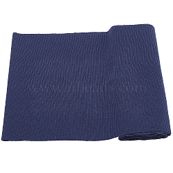 85% Cotton & 15% Elastic Fiber Ribbing Fabric for Cuffs, Waistbands Neckline Collar Trim, Prussian Blue, 600~650x200~250x2mm(FIND-WH0150-92C)