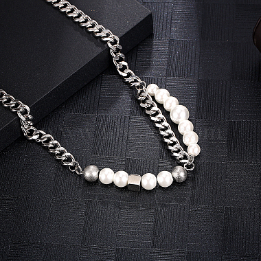 White Stainless Steel Necklaces