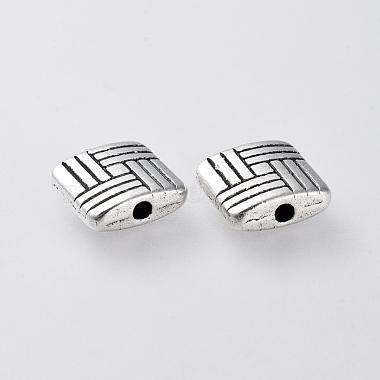 8mm Rectangle Alloy Beads