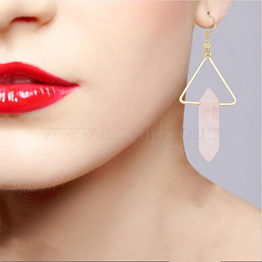3 Pairs 3 Style Natural Mixed Gemstone Triangle with Bullet Dangle Earrings(EJEW-AN0002-27)-4
