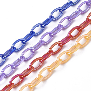 Acrylic Opaque Cable Chains(X-PACR-N009-001)-2