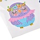 Kits d'autocollants de peinture de diamant de hibou de bricolage pour des enfants(DIY-O016-02)-4