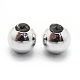 Anti-Tarnish Rhodium Plated 925 Sterling Silver Stopper Beads(STER-I016-106B-P)-2