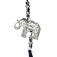 Grandes décorations pendentif en alliage d'éléphant(HJEW-F008-06)-3