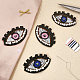 CHGCRAFT 4Pcs 2 Colors Computerized Embroidery Cloth Iron On Patches(PATC-CA0001-02)-4