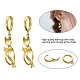 Brass Dangle Earrings & Huggie Hoop Earrings Sets(EJEW-PH01362)-4