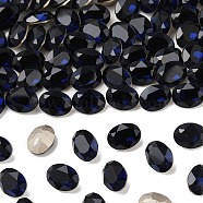 Preciosa&reg MAXIMA Crystal Fancy Stones, Czech Crystal, 435 12 601 Oval, Dura Foiling, 30280 Dark Indigo, 8x6mm(Y-PRC-FF8-30280)