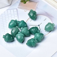 Natural Green Aventurine Carved Healing Acorn Figurines, Reiki Energy Stone Display Decorations, 25x20mm(PW-WG75049-02)