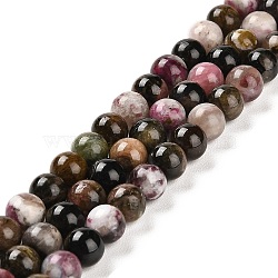 Natural Tourmaline Beads Strands, Round, 5.8~6.8mm, Hole: 0.8mm, about 62~65pcs/strand, 15.24~15.75''(38.7~40cm)(G-B048-B02-01)