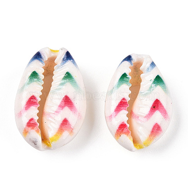 Printed Cowrie Shell Beads(SSHEL-ZX006-07C)-3