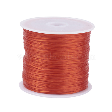 0.8mm OrangeRed Elastic Fibre Thread & Cord