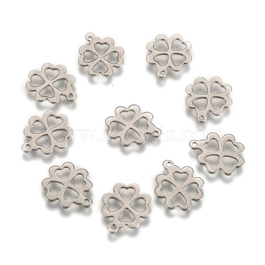 Stainless Steel Color Clover Stainless Steel Charms