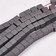 Electroplate Non-magnetic Synthetic Hematite Beads Strands(G-J170B-3x3mm-03)-1