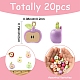20個のアクリルペンダント(PALLOY-YW00129)-3
