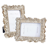 4x6 Inch Embossed Resin Photo Frames, with Glass Clear Windows, Rectangle, Vertical, for Wall or Desktop Picture Display, Pale Goldenrod, 165x118x198mm(AJEW-WH0258-489)