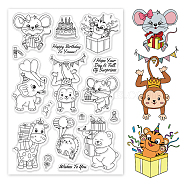 PVC Plastic Stamps, for DIY Scrapbooking, Photo Album Decorative, Cards Making, Stamp Sheets, Animal Pattern, 16x11x0.3cm(DIY-WH0167-56-721)