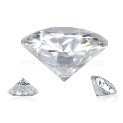 Brilliant Round Cut Moissanite Loose Stones Cabochons, Clear, 4mm, 0.3 Carats(RGLA-F081-01C)