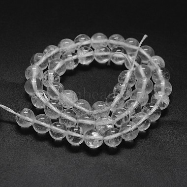 Natural Quartz Crystal Beads Strands(X-G-F570-01-8mm)-2