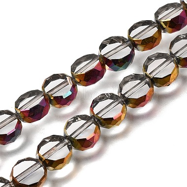 Electroplated Transparent Glass Beads Strands(GL-CBA98F0-06C-02)-1
