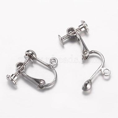 Platinum Brass Earring Components