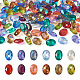 cheriswelry 120piezas 12 colores cabujones de diamantes de imitación de resina transparentes con parte posterior puntiaguda(KY-CW0001-01)-2
