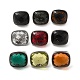 Faceted Glass Rectangle Finger Ring(RJEW-E162-11P)-1