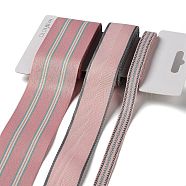 9 Yards 3 Styles Polyester Ribbon, for DIY Handmade Craft, Hair Bowknots and Gift Decoration, Pink Color Palette, Pink, 3/8~1-5/8 inch(10~40mm) about 3 yards/style(SRIB-C002-02C)