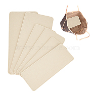 Elite 6Pcs 3 Style Chemical Fiber Felt Bag Bottom Shapers, for Knitting Bag, Women Bags Handmade DIY Accessories, Pale Goldenrod, 257~375x110~170x4mm, 2pcs/style(FIND-PH0010-54A)